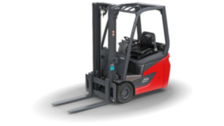 The compact and manoeuvrable EG16 – EG20 electric forklift trucks offer the optimum performance for selective use in light to medium-duty indoor applications – even in two-shift operation.