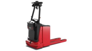The T-MATIC core is the automated pallet truck from Linde MH, designed to automate the loading process in outgoing goods.