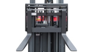Fork arm positioner from Linde Material Handling The fork arm positioner from Linde Material Handling enables more quick and precise positioning.