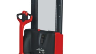The Linde L10 - L12 electric pallet stacker