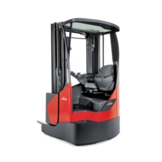 reach truck with glass roof reach truck from Linde with glass roof