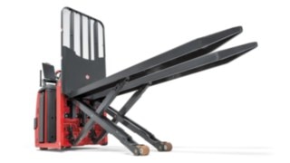 The bumper in front of the order picker N20 C protects the vehicle and the infrastructure in case of collisions The bumper in front of the order picker N20 C protects the vehicle and the infrastructure in case of collisions