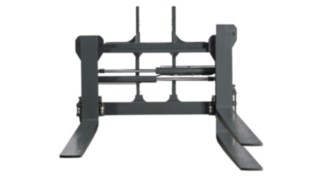 The forks of the heavy trucks are height-adjustable. The HT160 from Linde Material Handling in use.