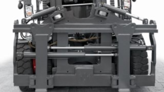 The fork positioner means that the fork carriage can be precisely adjusted to the load. The fork positioner in the HT100 – HT180 series in detail.