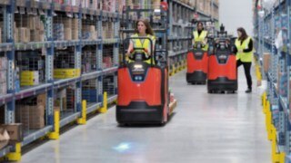N20 series order pickers from Linde Material Handling N20 series order pickers from Linde Material Handling in use in the warehouse