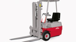 Linde Material Handling’s first electric forklift truck