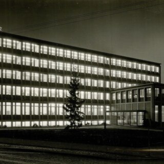 Gueldner building at night