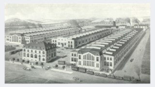 Arial view of Linde in Aschaffenburg