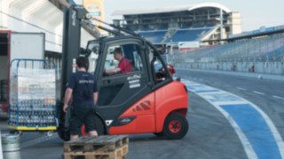 Linde forklifts for hire at Formula Student Germany Linde forklifts for hire at Formula Student Germany