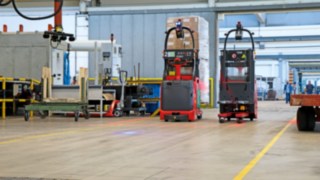 L-MATIC autonomous pallet stacker from Linde Material Handling