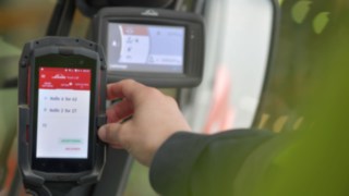Truck Call App from Linde in use Truck Call App from Linde in use