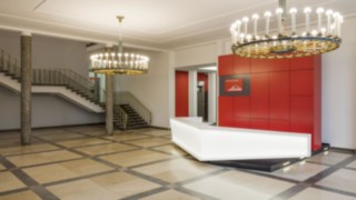 The newly designed foyer The newly designed foyer