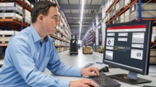 The connect: fleet management software from Linde Material Handling provides information on the use and consumption data of the fleet.