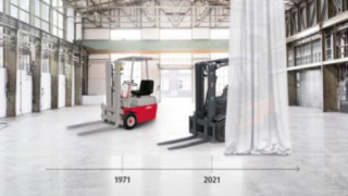 50 years Linde e-trucks