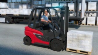 Animation of the H20–H35 diesel forklift truck