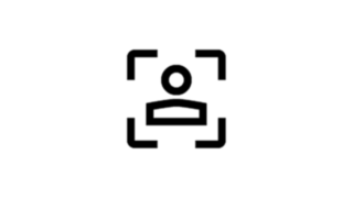 Illustration of a person in the form of an icon
