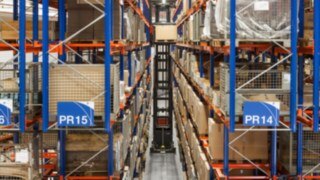 The Linde K-MATIC automated very narrow aisle truck